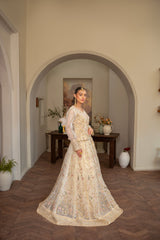 Couture by Manahils Stitched 3 Piece Luxury Formals Collection'2025-001-BEIGE