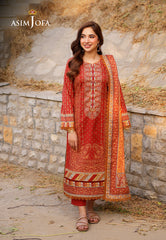 Asim Jofa Prints Unstitched Drop 1 Ajuub-20 Printed Lawn 3 Pcs