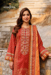 Asim Jofa Prints Unstitched Drop 1 Ajuub-20 Printed Lawn 3 Pcs