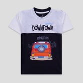 Kjunction Boys Half Sleeves-Printed T-Shirt (Downtown)