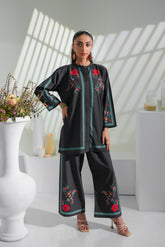Dhaga Stitched 2 Piece Crepe Suit-Juna