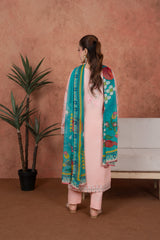 Feathers Unstitched 3 Piece Emb Lawn Summer Suit-Blush Seraphine-Embroidered 3pc