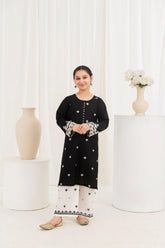 Khayat Stitched 2 Piece Lawn Collection'2025-Black Contrast