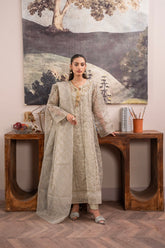 Rang Nirala By Manahils Stitched 3 Piece Formals Collection'2025-K-171-CAMEL BROWN