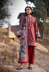 Asim Jofa Prints Unstitched Drop 1 Ajuub-01 Printed Lawn 3 Pcs