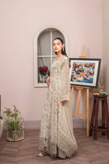 Saffiya By Manahils Stitched 3 Piece Formals Collection'-2025K-160-CAMEL BROWN