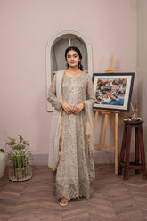 Rang Nirala By Manahils Stitched 3 Piece Formals Collection'2025-K-169-CAMEL BROWN