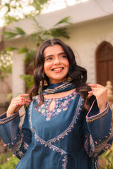 Omal By Komal Stitched 3 Piece Summer Collection'2025-Warsha - 3pc