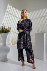 Dhaga Stitched 2 Piece Crepe Suit-Cleo