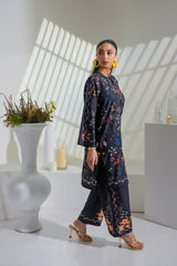 Dhaga Stitched 2 Piece Crepe Suit-Cleo