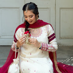 Paranda Omal By Komal Stitched 3 Piece Festive Collection'2025-Dilkash