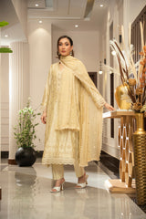 The Silk Allure By Zouj Unstitched 3 Piece Sheesha Silk Collection'2025-Majestic Fawn