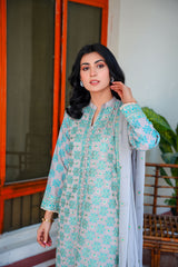 Threads & Weaves 3 PC KARANDI Embroidered Dress-KR24103