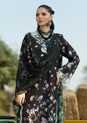 Printkari By Sardinia Unstitched 3 Piece Lawn Collection-Black Lotus