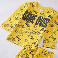 Kjunction Boys Printed Full Sleeve Suit (Game-Over)