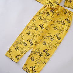 Kjunction Boys Printed Full Sleeve Suit (Game-Over)