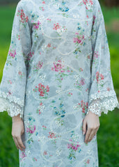 Printkari By Sardinia Unstitched 3 Piece Lawn Collection-Silver Bush
