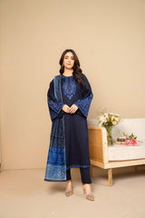 Tiraz Stitched 3 Piece Summer Suit-Zareen