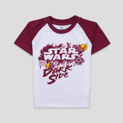 Kjunction Boys Half Sleeves-Printed T-Shirt (Star-wars)