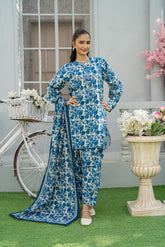 Mahroo Stitched 3 Piece Khaddar Collection'2025-T-CK-002