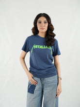 Mercato Round Neck Navy Blue Shirt