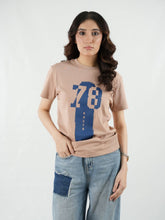 Mercato Round Neck Beige Shirt