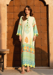 Nairah Shirts Summer Ramadan Edit Suit-MINT MEDALLION