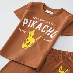 Kjunction Boys Half Sleeves 2 Piece Suit (8289)