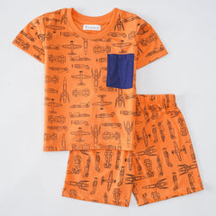 Kjunction Boys Half Sleeves 2 Piece Suit (8285)