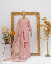 Saira Sultana Stitched Wedding Formals Suit-Haya-T Pink