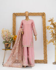 Saira Sultana Stitched Wedding Formals Suit-Haya-T Pink