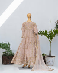 Saira Sultana Stitched Wedding Formals Suit-Mahira-Peach