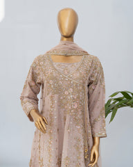 Saira Sultana Stitched Wedding Formals Suit-Mahira-Peach