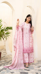 Dressline Launching New Unstitched 3 Pcs Premium Chikankari Emb Digital Printed Lawn Collection