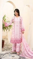 Dressline Launching New Unstitched 3 Pcs Premium Chikankari Emb Digital Printed Lawn Collection