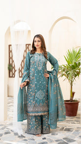 Dressline Launching New Unstitched 3 Pcs Premium Chikankari Emb Digital Printed Lawn Collection