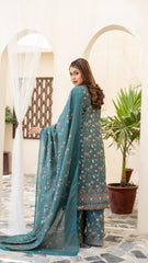 Dressline Launching New Unstitched 3 Pcs Premium Chikankari Emb Digital Printed Lawn Collection