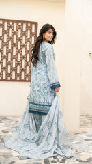 Dressline Launching New Unstitched 3 Pcs Premium Chikankari Emb Digital Printed Lawn Collection