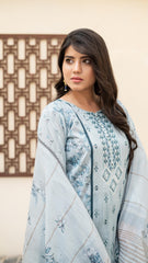 Dressline Launching New Unstitched 3 Pcs Premium Chikankari Emb Digital Printed Lawn Collection