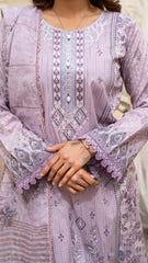 Dressline Launching New Unstitched 3 Pcs Premium Chikankari Emb Digital Printed Lawn Collection