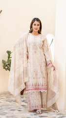 Dressline Launching New Unstitched 3 Pcs Premium Chikankari Emb Digital Printed Lawn Collection