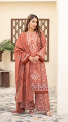 Dressline Launching New Unstitched 3 Pcs Premium Chikankari Emb Digital Printed Lawn Collection