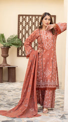 Dressline Launching New Unstitched 3 Pcs Premium Chikankari Emb Digital Printed Lawn Collection