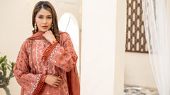 Dressline Launching New Unstitched 3 Pcs Premium Chikankari Emb Digital Printed Lawn Collection