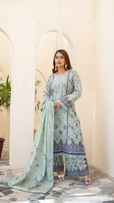 Dressline Launching New Unstitched 3 Pcs Premium Chikankari Emb Digital Printed Lawn Collection