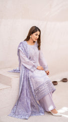 Dressline Launching New Unstitched 3 Pcs Premium Emb ChikankariJacquard Lawn Collection