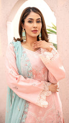 Dressline Launching New Unstitched 3 Pcs Premium Emb ChikankariJacquard Lawn Collection