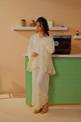 Dhaga Stitched Solid 2 Piece Emb Suit-Gyat