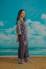 Dhaga Stitched Solid 2 Piece Emb Suit-Arwen