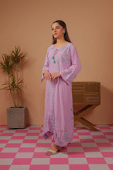 Dhaga Stitched 2 Piece Co-ords Set-Ethreal Lilac